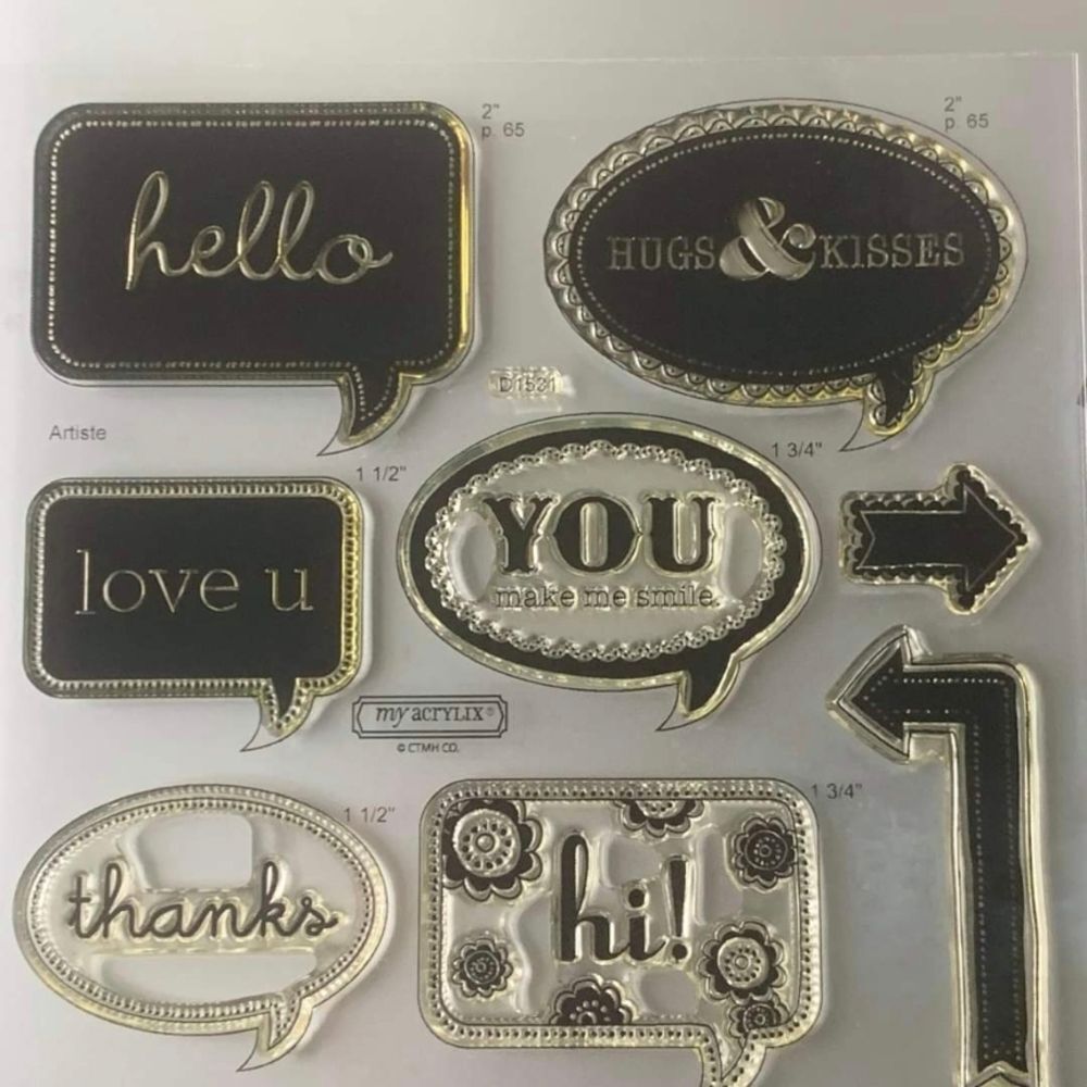 CTMH x Cricut Sentiment Stamp Set